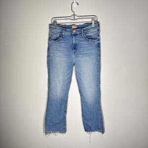 MOTHER Denim The Insider Step Crop Fray Jeans In Limited Edition Size 32 NWOT